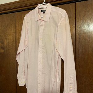 Banana Republic Pink Dotted Dress Shirt